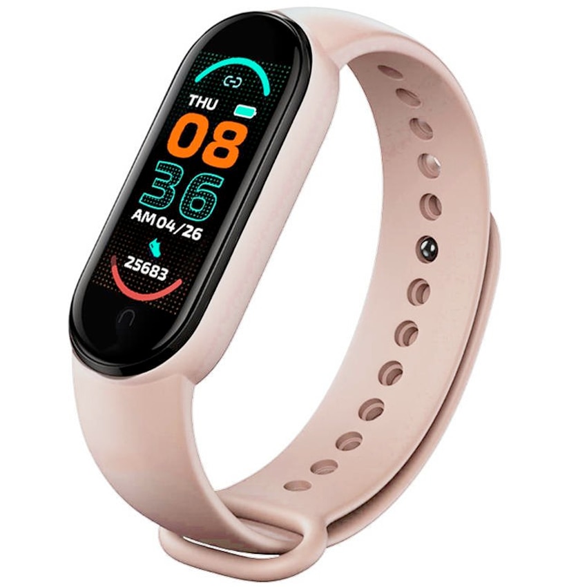 Bratara Fitness HYCRA M6 Band, Monitorizare & Sanatate, Notificari, Pink