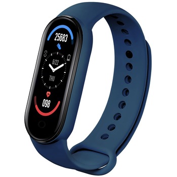 Bratara Fitness HYCRA M6 Band, Monitorizare & Sanatate, Notificari, Blue Bratara Fitness HYCRA M6 Band, Monitorizare & Sanatate, Notificari, Blue