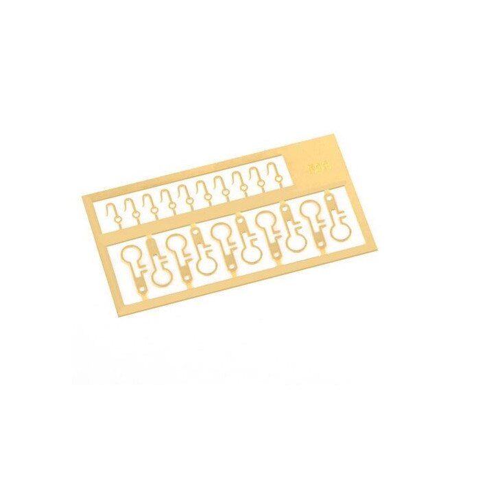 Set 10 buc carlige si fixari pentru capete de berbec Navomodelism, 3 mm