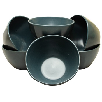 Set 6 boluri, Cesiro, Ø14 cm, 500 ml, Gri Mat Set 6 boluri, Cesiro, Ø14 cm, 500 ml, Gri Mat