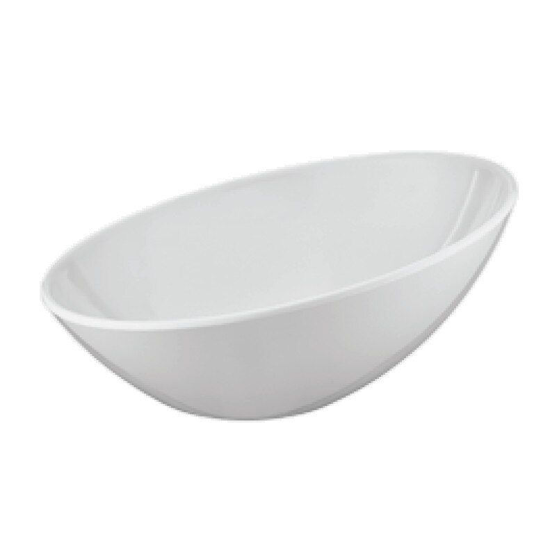 Bol oblic melamina Culinaro 10x6x3cm alb