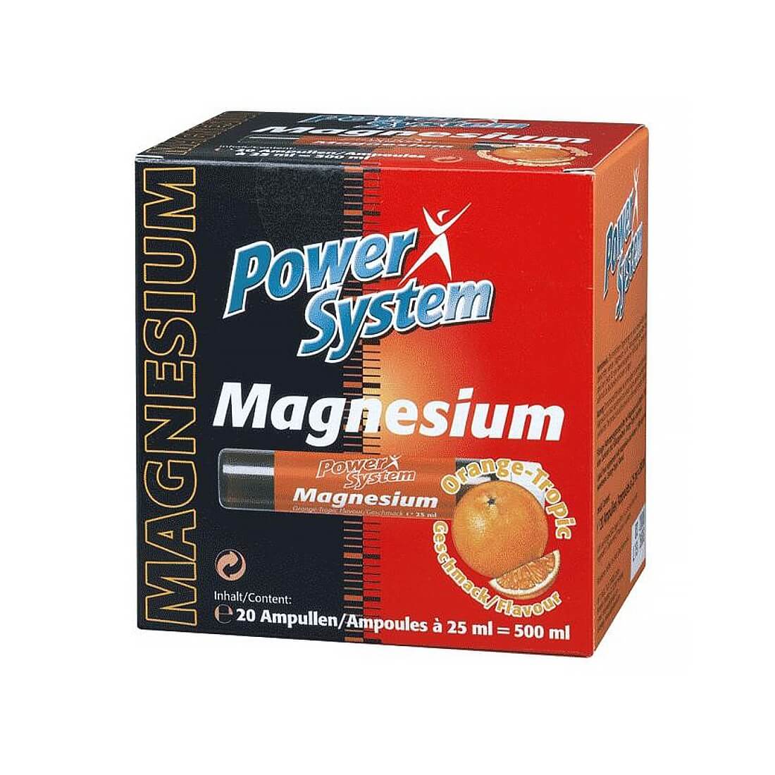 Supliment cu magneziu Power System, Portocale, 20 bucati