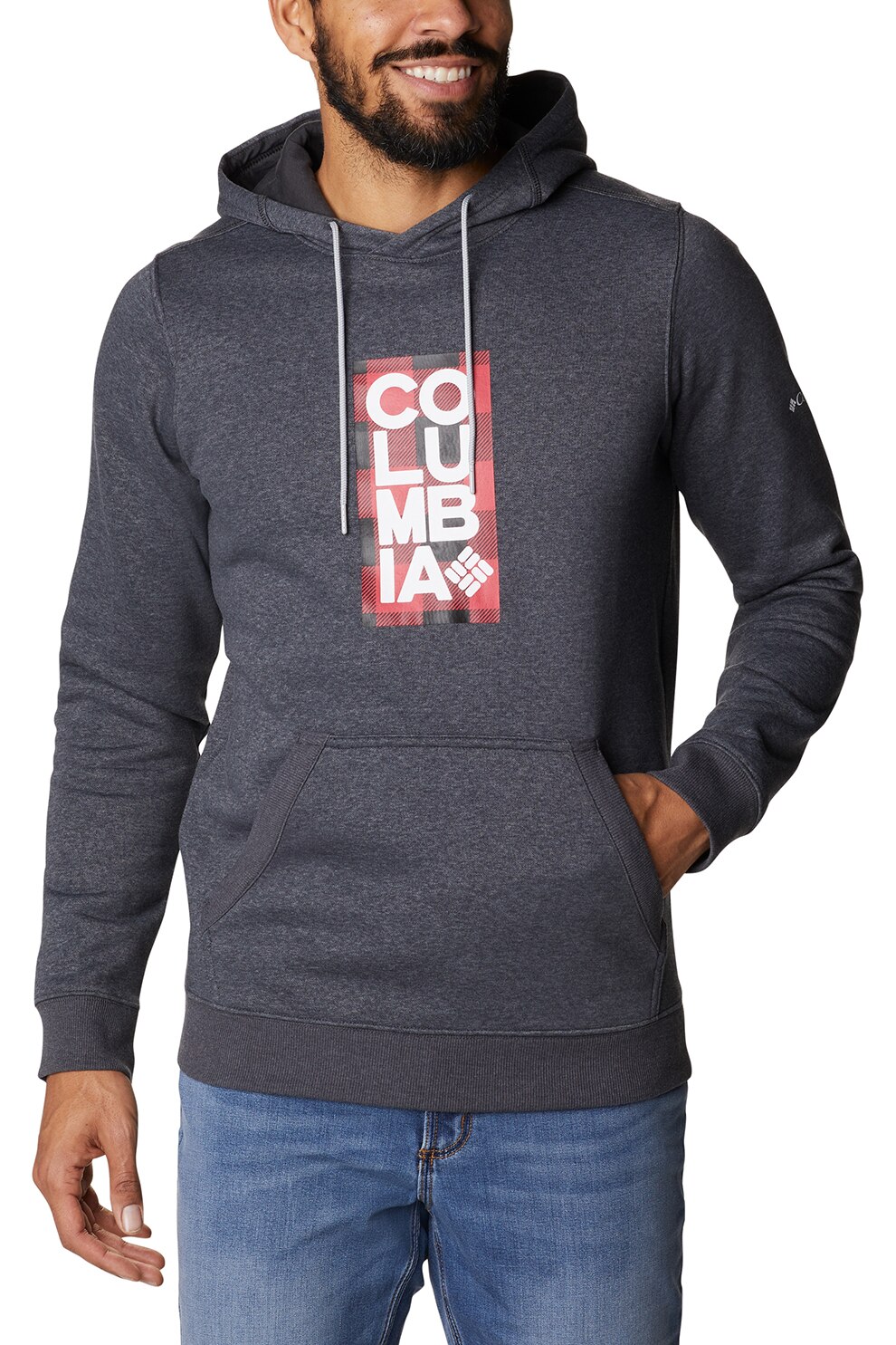 Columbia, Hanorac cu buzunar kangaroo Basic Logo II, Gri inchis