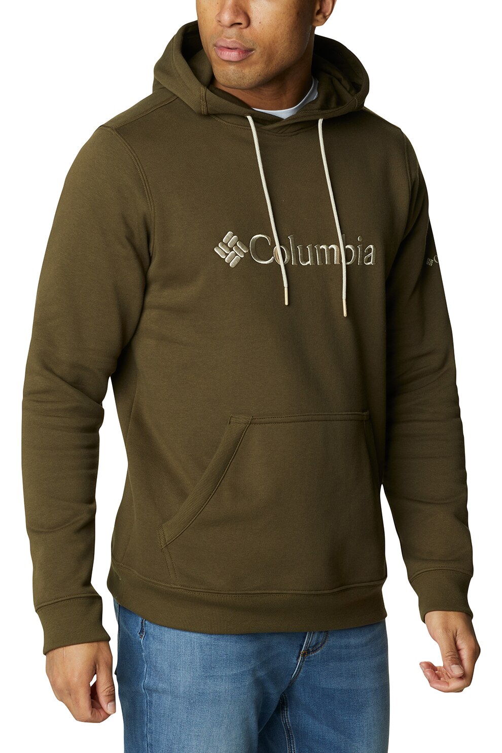 Columbia, Hanorac cu buzunar kangaroo Basic Logo II, Verde oliv