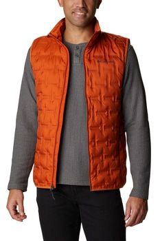 Columbia, Vesta cu umplutura de puf, pentru trekking Delta Ridge, Portocaliu inchis Columbia, Vesta cu umplutura de puf, pentru trekking Delta Ridge, Portocaliu inchis