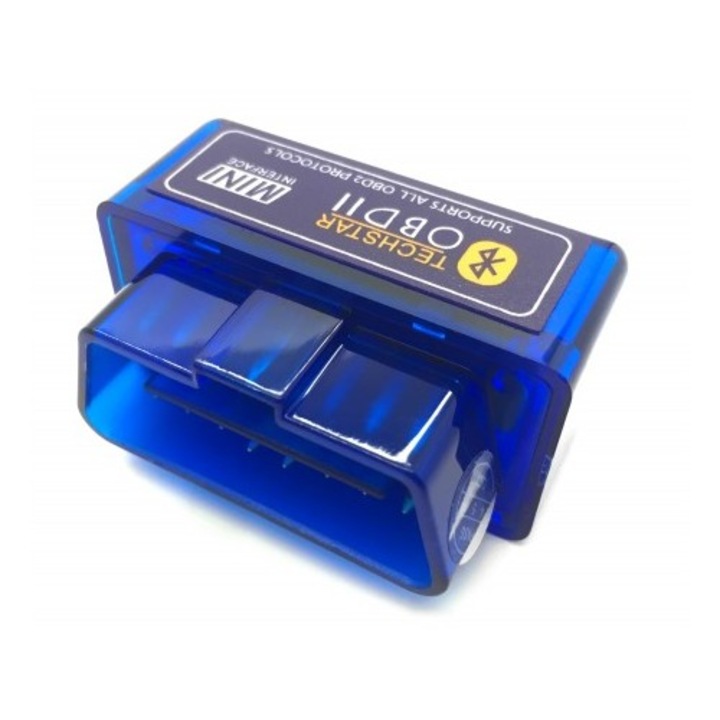 Мини автомобилен тестер, OBD2 с Bluetooth чип Elm v1.5, Techstar