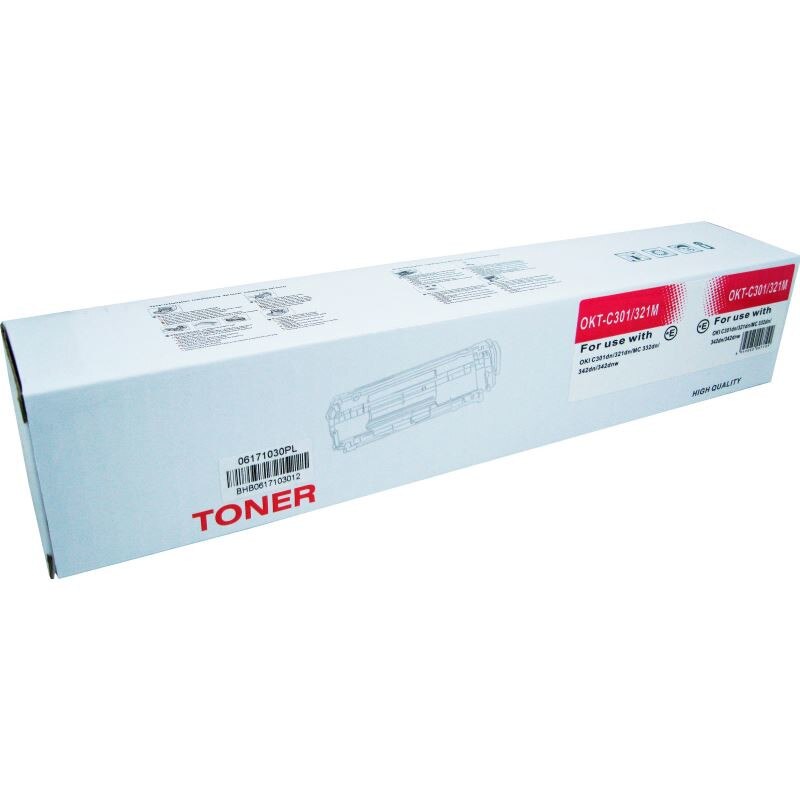 Cartus toner RETECH compatibil cu Oki C301, C321 magenta