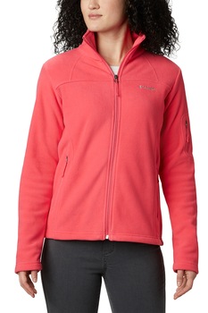 Columbia, Bluza din fleece cu fermoar, pentru trekking Fast Trek II, Corai Columbia, Bluza din fleece cu fermoar, pentru trekking Fast Trek II, Corai