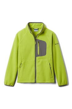 Columbia, Bluza sport cu logo, pentru trekking Fast Trek II, Verde lime/Gri, 152-160 CM Standard Columbia, Bluza sport cu logo, pentru trekking Fast Trek II, Verde lime/Gri, 152-160 CM Standard