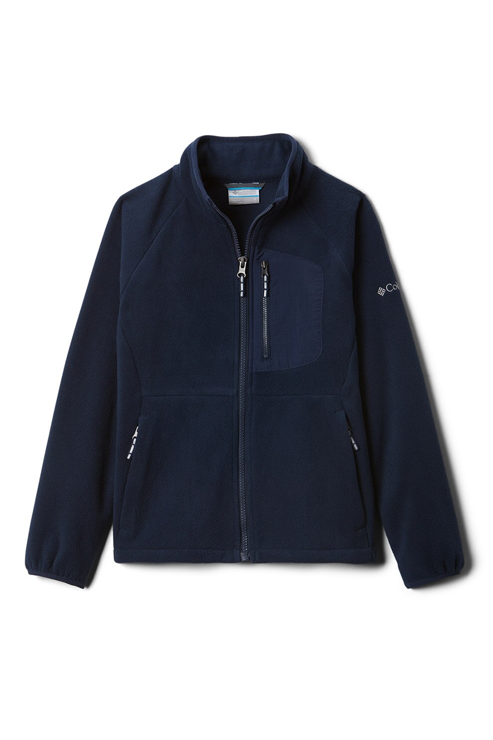 Columbia, Bluza sport cu logo, pentru trekking Fast Trek II, Bleumarin, 127-137 CM Standard