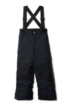 Columbia, Pantaloni impermeabili cu izolatie si bretele detasabile Powder Turner Suspender, Negru Columbia, Pantaloni impermeabili cu izolatie si bretele detasabile Powder Turner Suspender, Negru