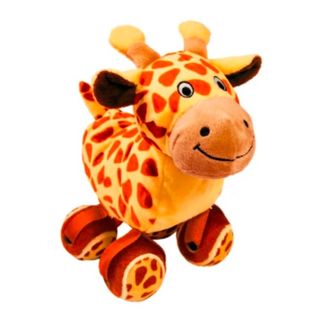 Jucarie Kong, pentru caini, in forma de girafa, 15,2 x 6,9 cm