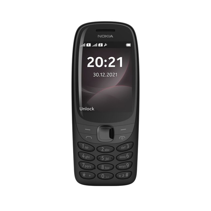Nokia 6310 Mobiltelefon, Kártyafüggetlen, Dual SIM, Fekete