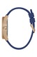 Guess, Ceas din otel inoxidabil cu o curea de silicon, Maro bronz/Bleumarin