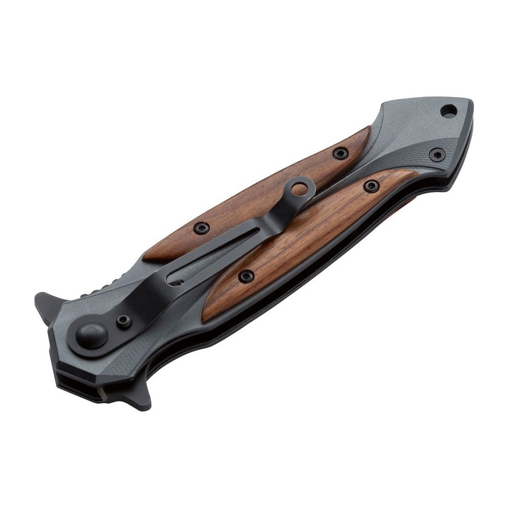 Briceag Profesional Cutit Pliant Magnum Starfighter XL Otel 440A Maner Cocobolo Lama Robusta 95mm Blocare Linerlock EDC Camping Pescuit Vanatoare Multitool Durabil Ergonomic Siguranta Outdoor Performant 220mm