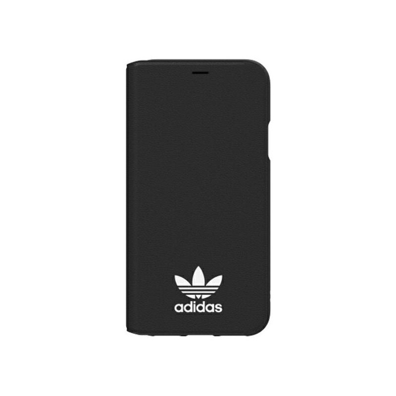 Husa Premium Adidas Flip Cover Compatibila Cu iPhone X / Xs, Negru