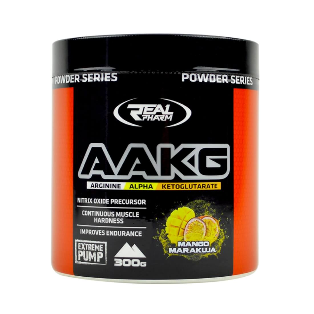 Aminoacizi Real Pharm AAKG, Mango/Fructul pasiunii, 300g
