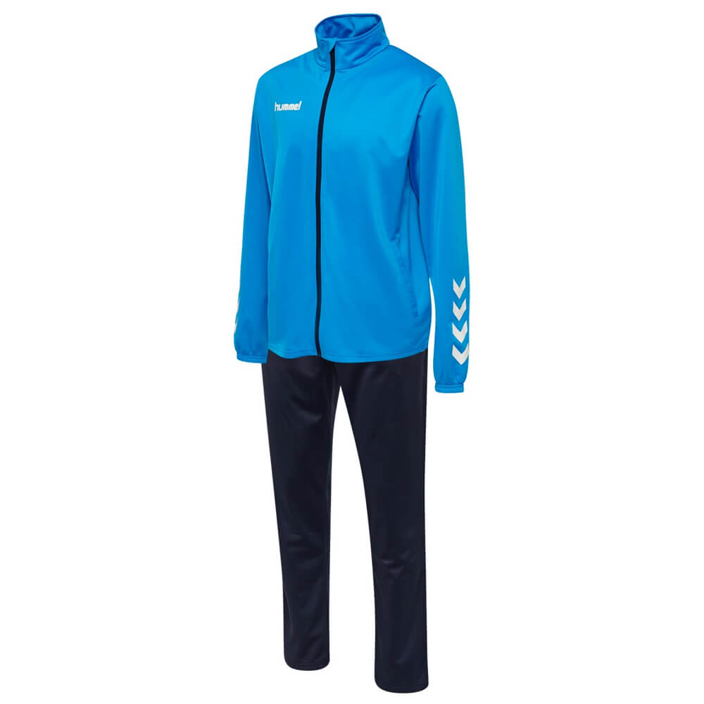 Trening Hummel Promo Kids Poly Suit din poliester, Albastru/Bleumarin