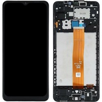 Display Ecran LCD Samsung Galaxy A12 A125F, cu Rama, Negru
