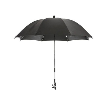 Umbrela pentru carucior, Bebumi, Negru, 75cm Umbrela pentru carucior, Bebumi, Negru, 75cm