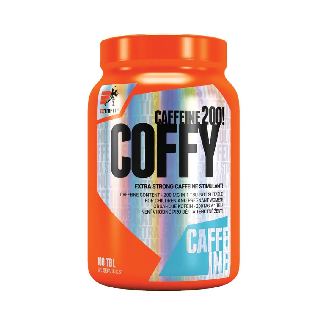 Supliment cofeina 200 mg Extrifit, 100 comprimate