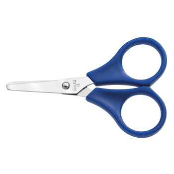 Foarfeca copii, varf rotund, 135mm, albastra, Idena Foarfeca copii, varf rotund, 135mm, albastra, Idena