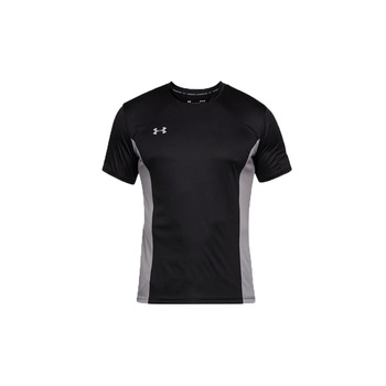 Tricou de antrenament Under Armour Challenger II, Poliester, Negru/Gri, S Tricou de antrenament Under Armour Challenger II, Poliester, Negru/Gri, S