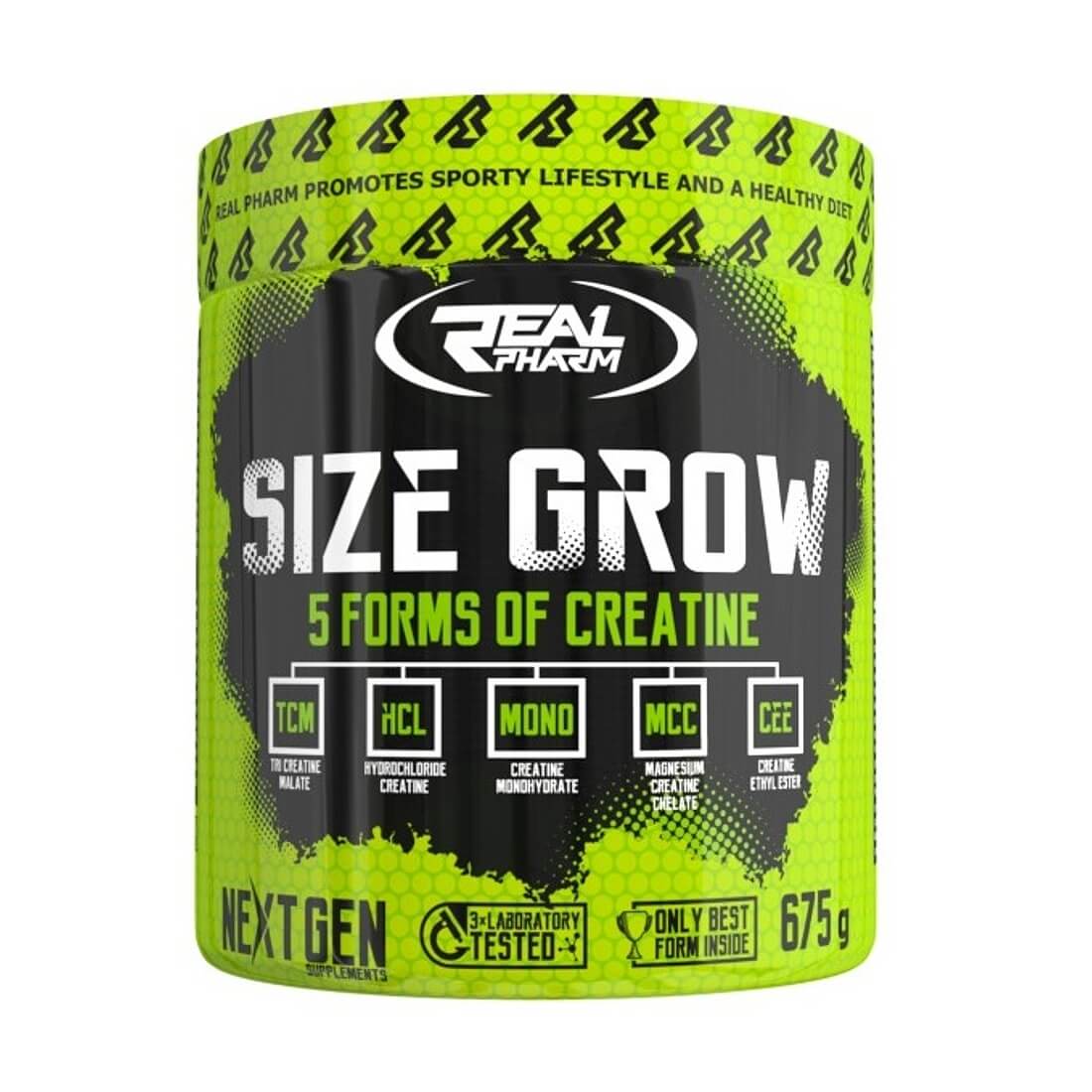Supliment Real Pharm Size Grow, Mango/Fructul pasiunii, 675g