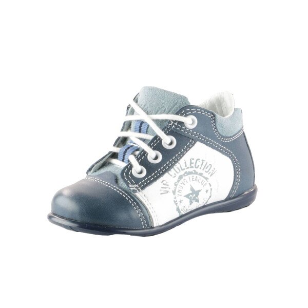 Pantofi ortopedici din piele naturala pentru baieti EMEL E 2069, Bleumarin 2242