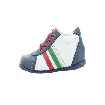 Pantofi ortopedici din piele pentru baieti Emel E 1468-5, Alb 23 EU Pantofi ortopedici din piele pentru baieti Emel E 1468-5, Alb 23 EU