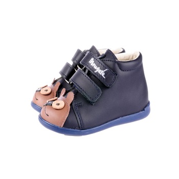 Ghete ortopedice din piele naturala pentru baieti MRUGALA 5102-70-24, Bleumarin 24 EU Ghete ortopedice din piele naturala pentru baieti MRUGALA 5102-70-24, Bleumarin 24 EU