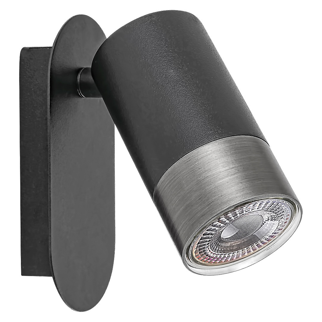 Aplica orientabila Zircon Rabalux, 1xGU10 max 5W, Gri mat