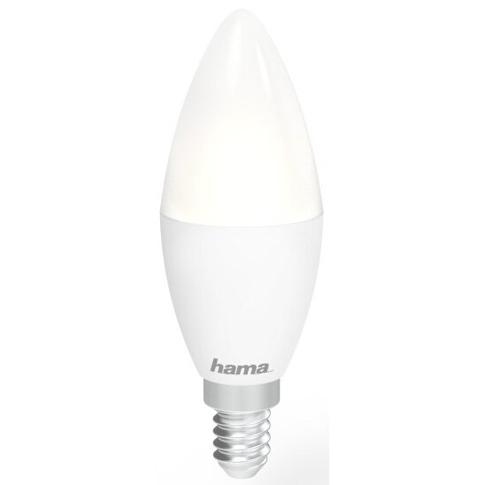 Lampa LED Hama WLAN, E14, 5,5 W, fără hub, pentru control vocal si aplicație, Alb