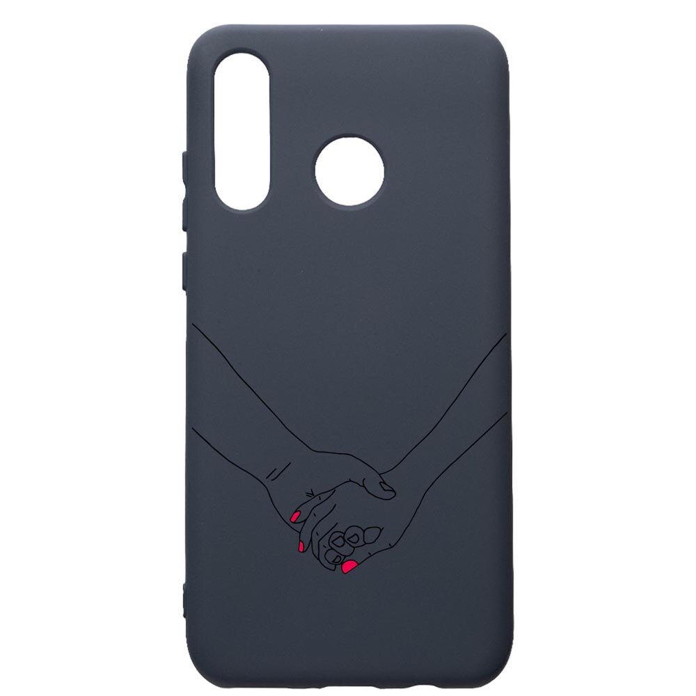 Husa Premium Silicon Compatibila Cu Huawei P30 Lite, Love, cu interiorul din material textil, protectie camera, Alaskan Blue, PAB744