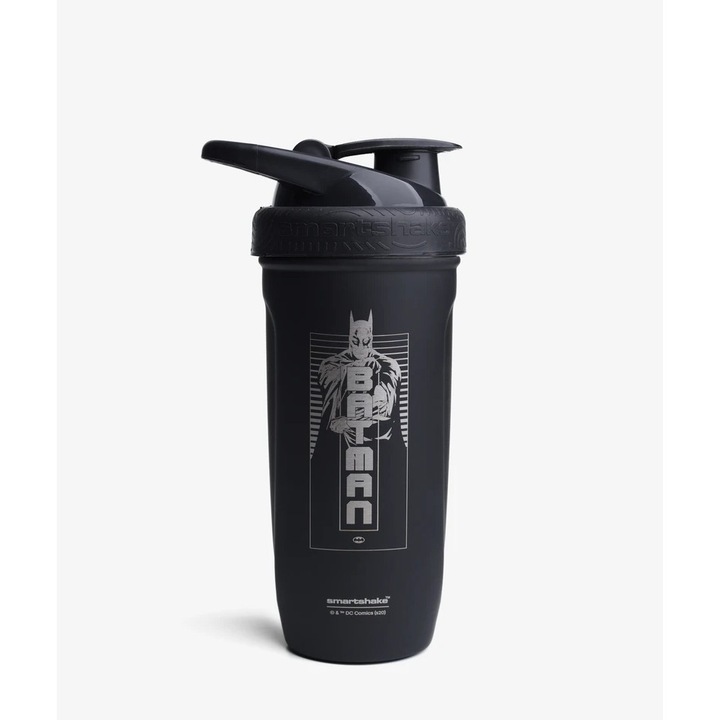 Shaker Smartshake Reforce, Otel inoxidabil, Batman, Negru, 900 ml