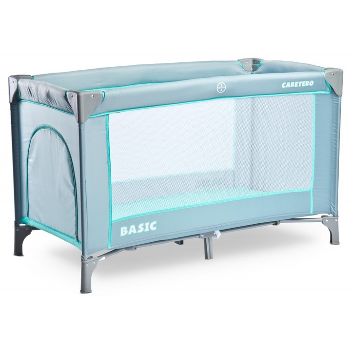 Caretero Basic Összecsukható kiságy, szürke