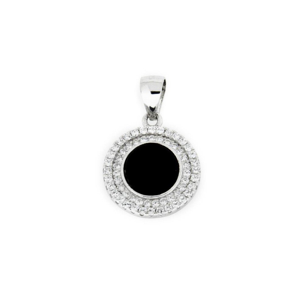 Pandantiv argint, accesotizat cu multiple cristale Cubic Zirconia