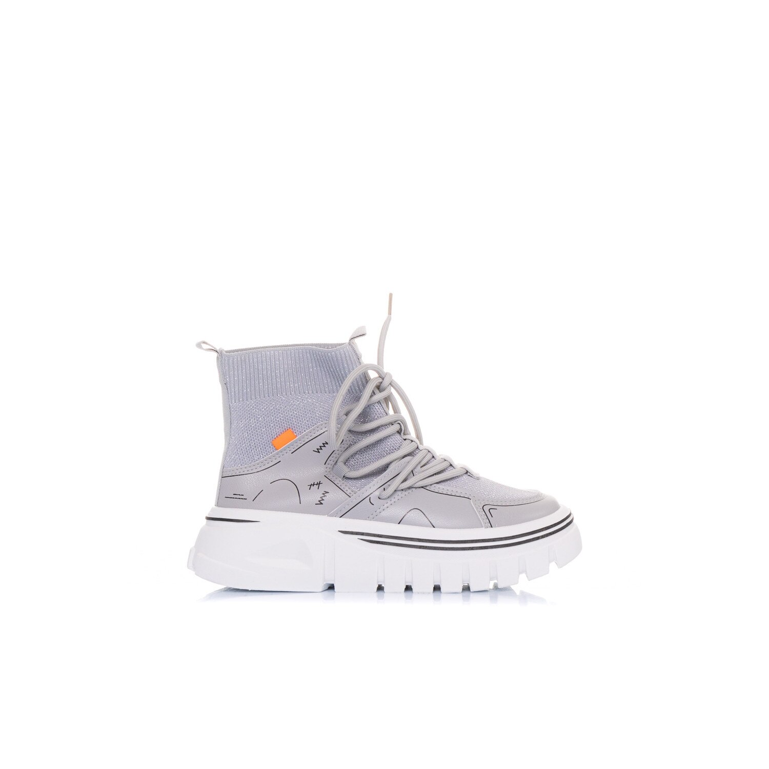 Pantofi sport dama Laryna, Gri