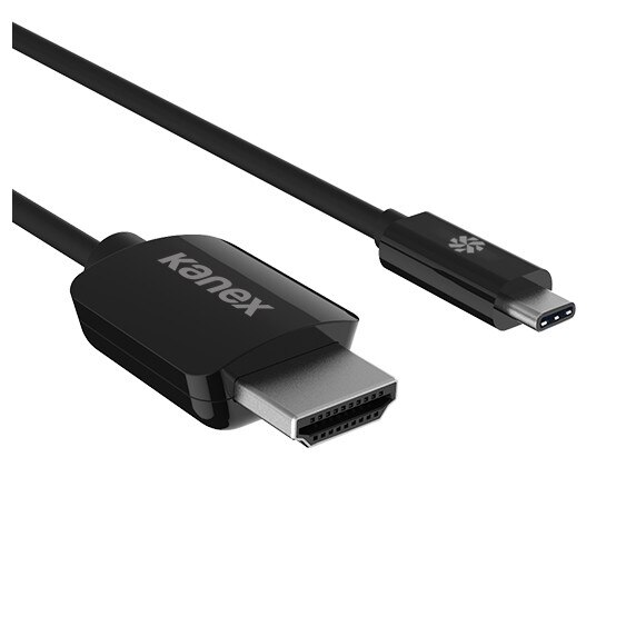 Cablu de conexiune USB-C la HDMI 4K, Kanex Thunderbolt 3.0 (5 metri) (negru)