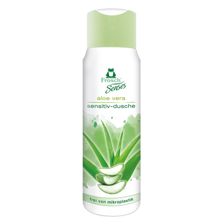 Gel de dus pentru piele sensibila, Frosch, Aloe, 300 ml