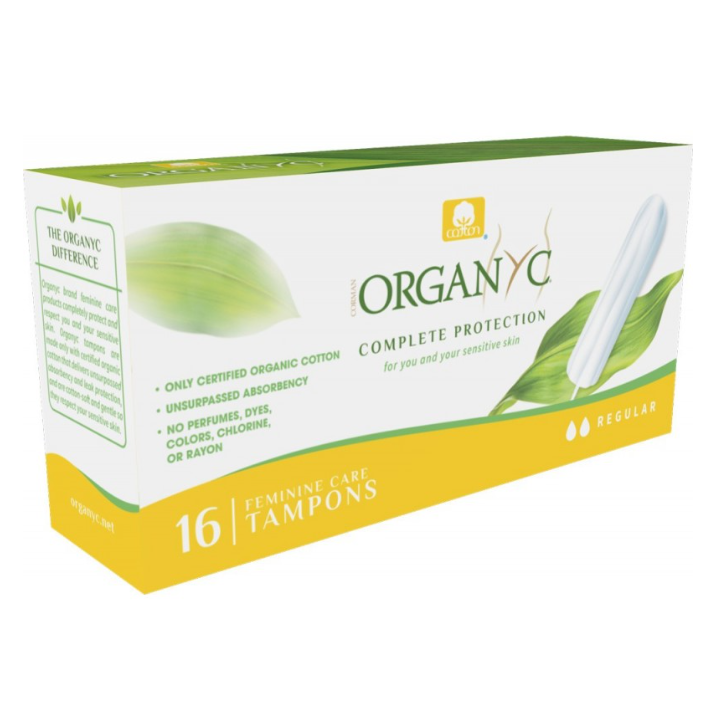 Tampoane regular, din bumbac organic, 16buc, ORGANYC