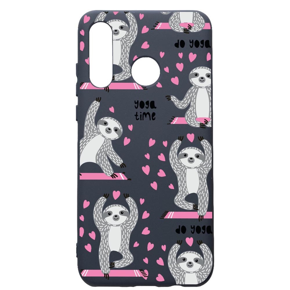 Husa Premium Silicon Compatibila Cu Huawei P30 Lite, Yoga Time, cu interiorul din material textil, protectie camera, Alaskan Blue, PAB780