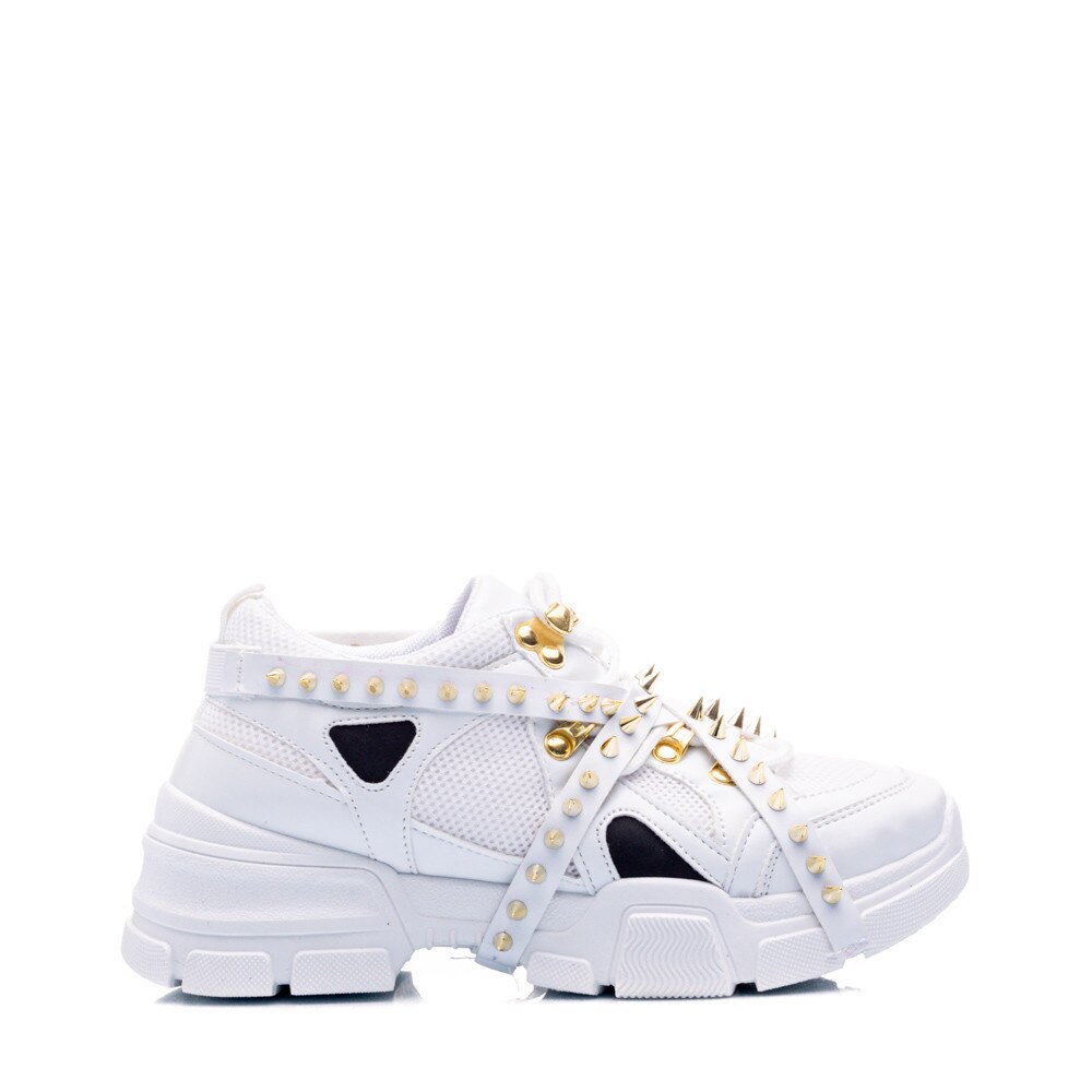 Pantofi sport dama Mombi alb, Alb