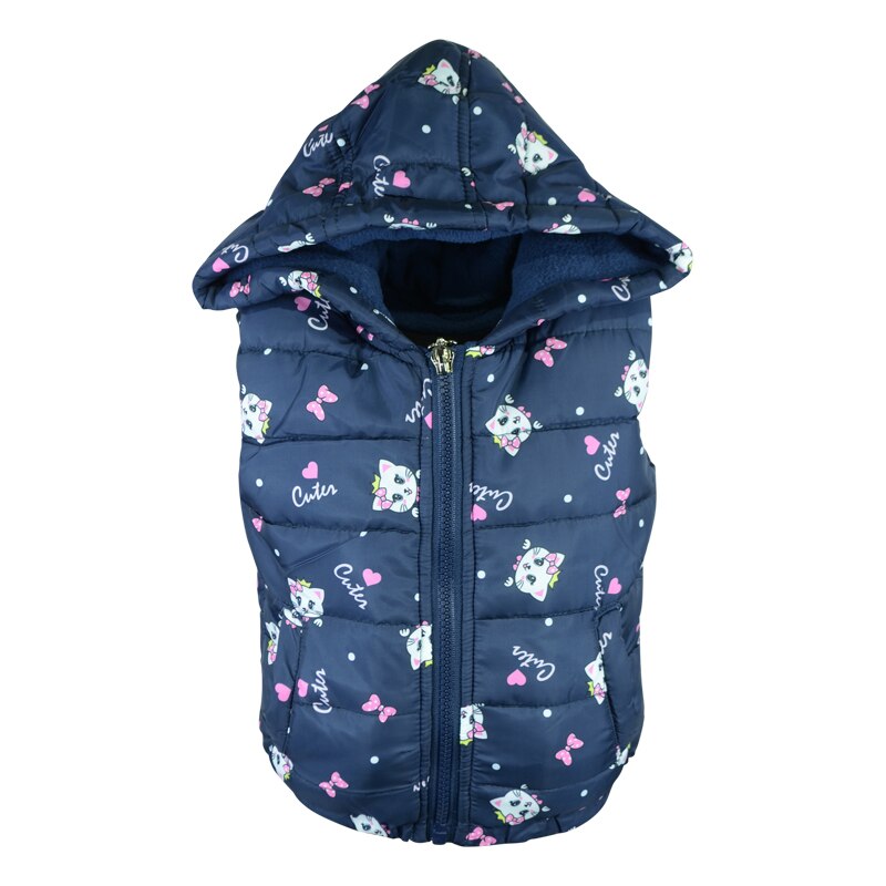 Vesta captusita pentru fete Happy House HH-335A, Bleumarin 61961