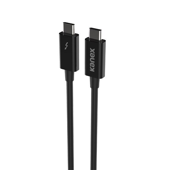 Cablu Thunderbolt 3 (USB-C) pentru produsele Apple, Kanex Thunderbolt 3 (40Gbps) - (0,5m) (negru)
