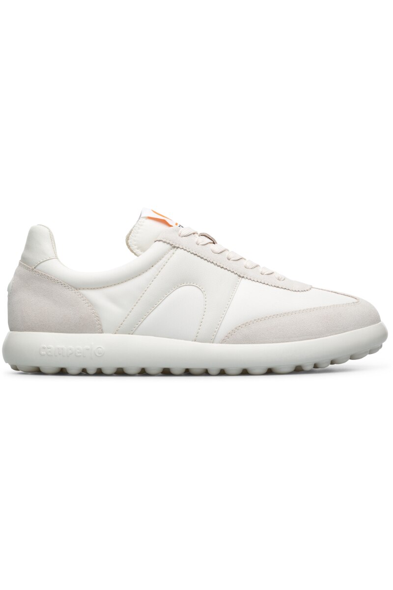 Tenisi casual cu sireturi Pelotas XLF, Camper, Textil, Alb, Alb