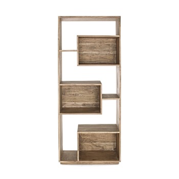 Bibioteca din lemn maro Corbin 72 cm x 35 cm x 180 h Bibioteca din lemn maro Corbin 72 cm x 35 cm x 180 h