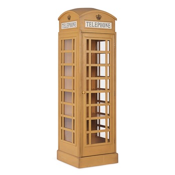 Vitrina din lemn si sticla Cabina Telefonica 53 cm x 51.5 cm x 180 h Vitrina din lemn si sticla Cabina Telefonica 53 cm x 51.5 cm x 180 h