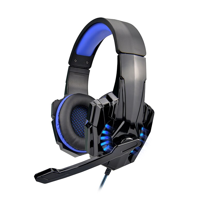 Casti gaming MAYSEN pentru PS4, Xbox One, microfon cu anulare a zgomotului, LED, jack 3,5 mm, Negru/Violet