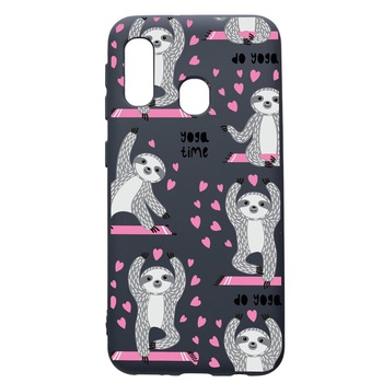 Husa Premium Silicon Compatibila Cu Samsung Galaxy A20E, Yoga Time, cu interiorul din material textil, protectie camera, Alaskan Blue, PAB780 Husa Premium Silicon Compatibila Cu Samsung Galaxy A20E, Yoga Time, cu interiorul din material textil, protectie camera, Alaskan Blue, PAB780